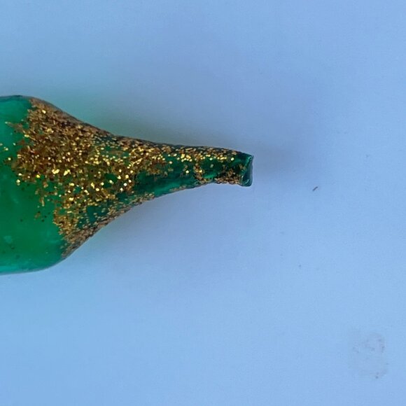 Blown Glass Unsilvered Candlestick Clip Ornaments - set of 5 - Picture 12 of 15